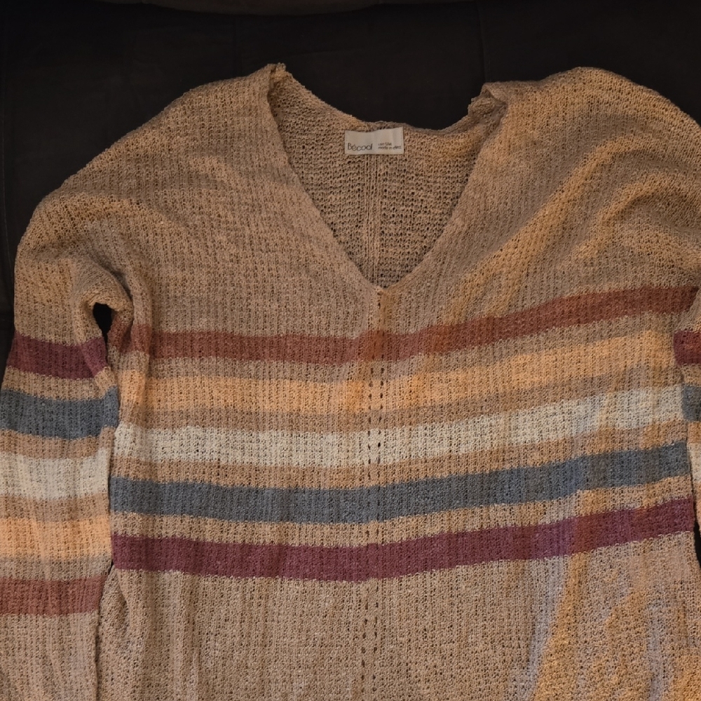 Bécool Textured Knit Sweater